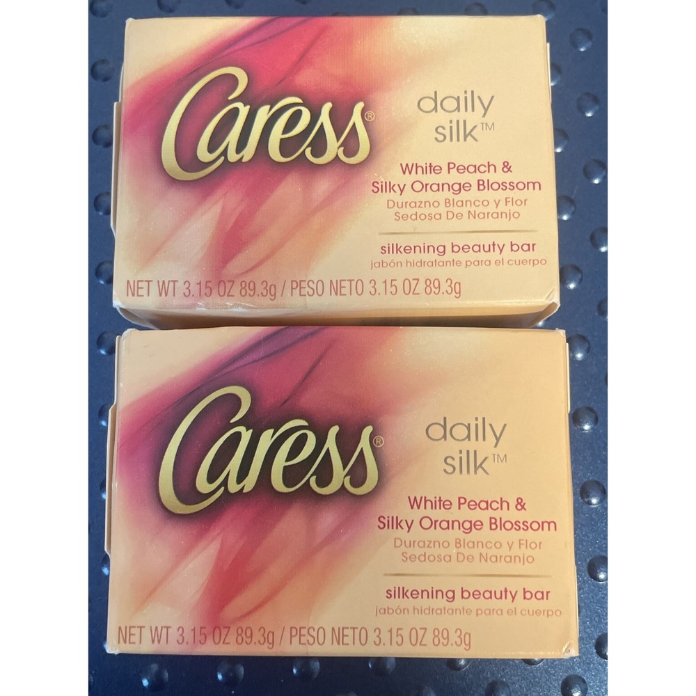 Caress daily silk‎ white peach and silky orange blossom 3.15oz Set Of W